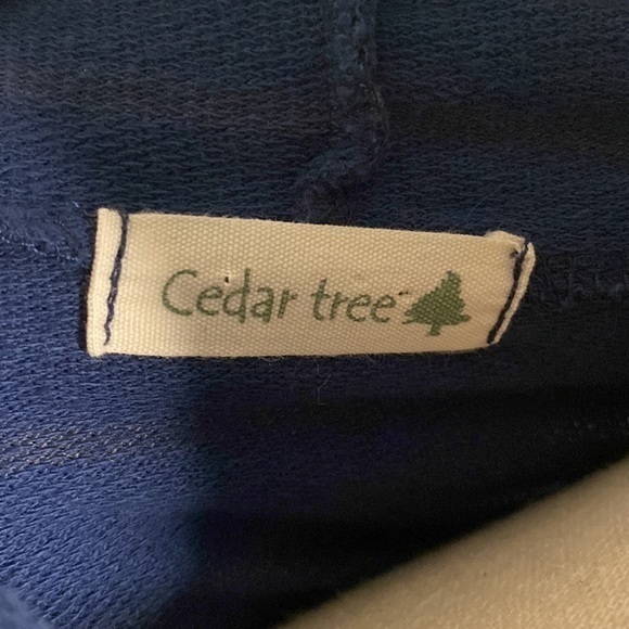 Cedar Tree Striped Heart Logo Cropped Hoodie Sweatshirt‎ Size Small - Picture 7 of 7